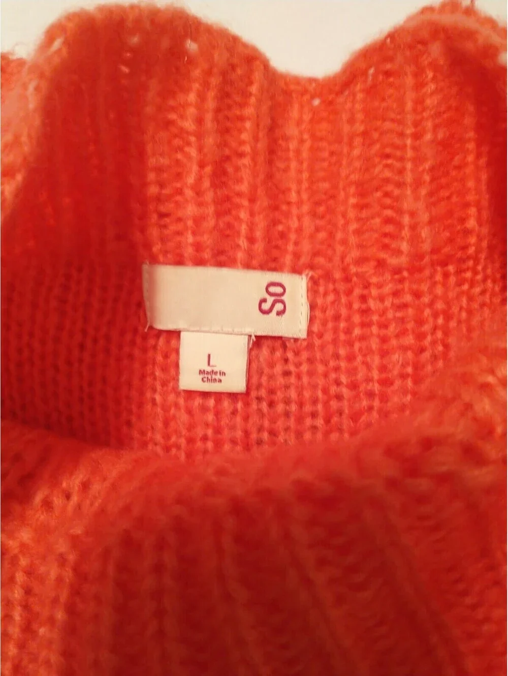 So Sweater Large, Coral Color